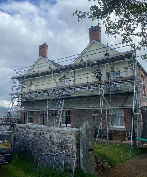 End of House scaffold