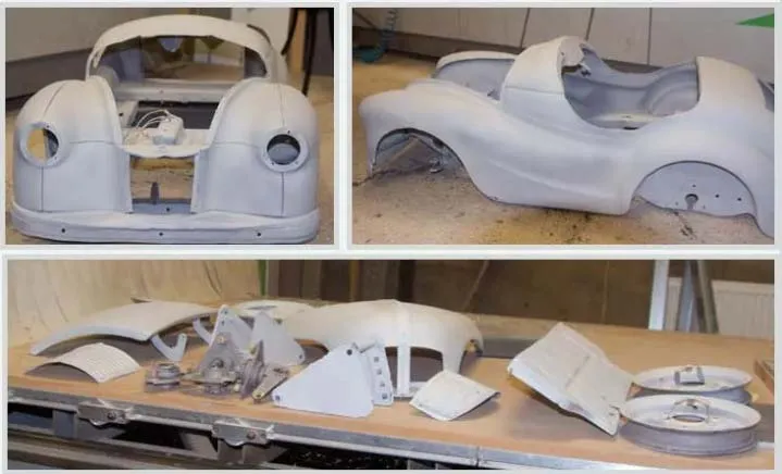 Large Model Car Blasted Clean